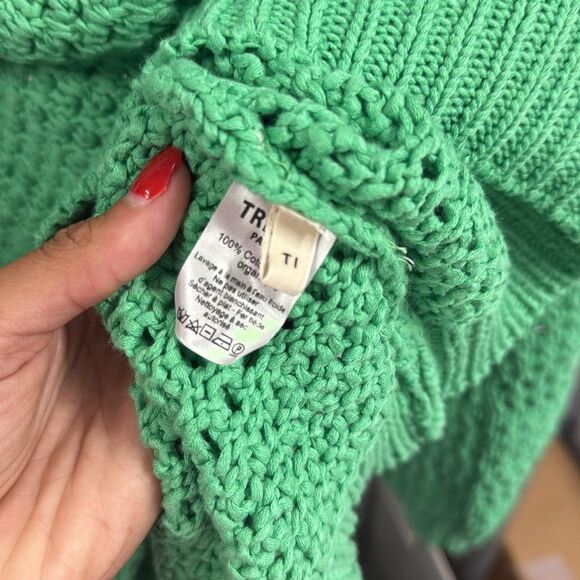 Green Women's Sweater Knit BRAND NEW - TRESSE - Size Small - Cover Up - Picture 3 of 4